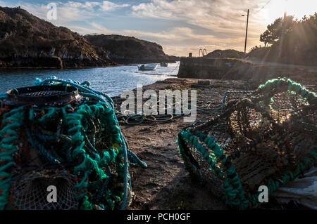 Lackbeg harbour port près de Burtonport, comté de Donegal, Irlande Banque D'Images