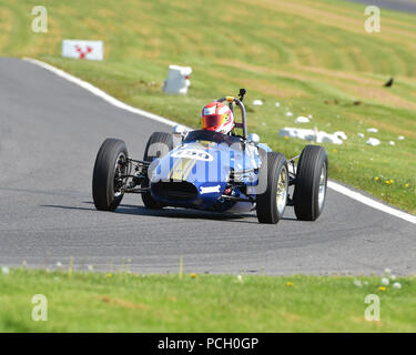 David Watkins, Elfin FJ, FJHRA Historique, Formule Junior, moteur arrière HSCC Wolds Trophy 20 mai 2018, Cadwell Park, voitures, voitures de course classique, Histor Banque D'Images