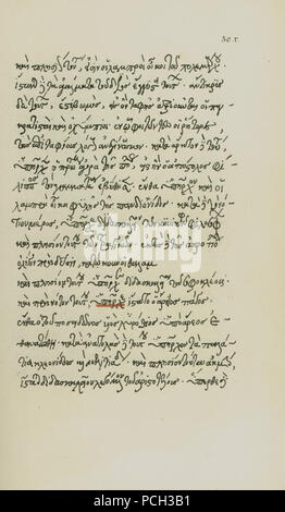 142 Copie de la description de l'anonyme d'Athènes, d'un manuscrit du 15e siècle sept pages numérotées de 29 à 32 seconde page - Laborde Léon Emmanuel S - 1854 Banque D'Images