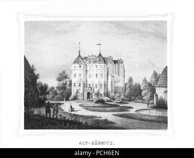 Album der Rittergüter Schlösser und im Königreiche Sachsen III b 083. Banque D'Images