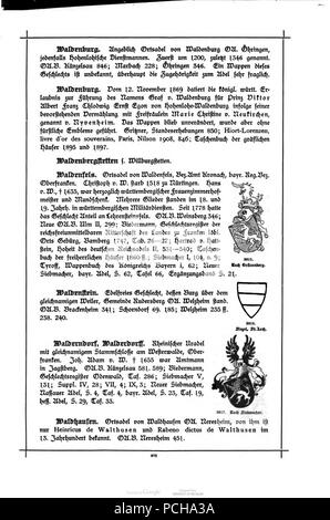 Wuerttembergisches Alberti Adels- und Wappenbuch 0973. Banque D'Images