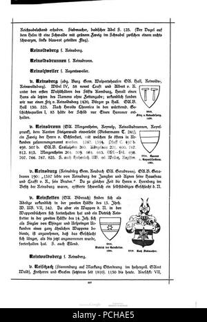 Wuerttembergisches Alberti Adels- und Wappenbuch 0627. Banque D'Images