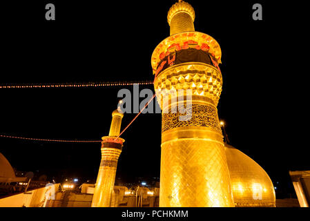 Mausolée de l'Imam Hussain, Karbala, l'Iraq Banque D'Images
