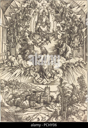 Albrecht Dürer - Saint John devant Dieu et les anciens ( 1971.39.3). Banque D'Images