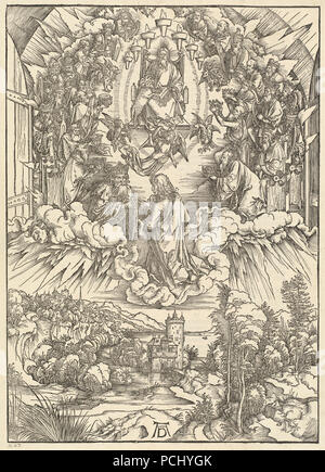 Albrecht Dürer - Saint John devant Dieu et les anciens ( 2008.109.4). Banque D'Images