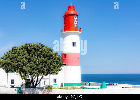 Souter phare, Marsden, South Shields, Tyne et Wear, Angleterre, Royaume-Uni Banque D'Images