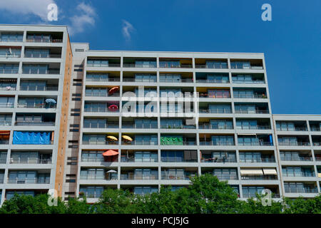 Wohnhaus, Lindenstrasse, Kreuzberg, Berlin, Deutschland Banque D'Images