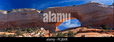 Un Panorama de l'arche de Wilson dans l'Utah Banque D'Images