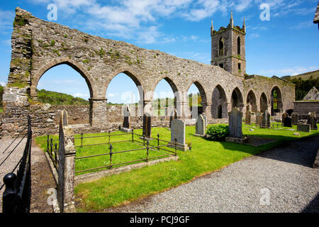 Ruines de Baltinglass Abbey Banque D'Images