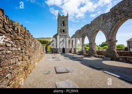 Ruines de Baltinglass Abbey Banque D'Images