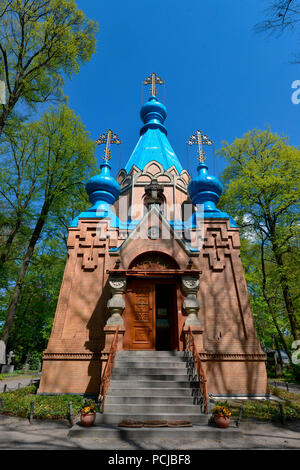 Orthodoxe Kirche Friedhof, Russisch, Wittestrasse, Tegel, Reinickendorf, Berlin, Deutschland Banque D'Images