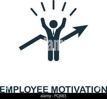 L'icône de création de la motivation des employés. Élément simple illustration. Concept de la motivation des employés des ressources humaines de conception symbole collection. Peut être utilisé Illustration de Vecteur