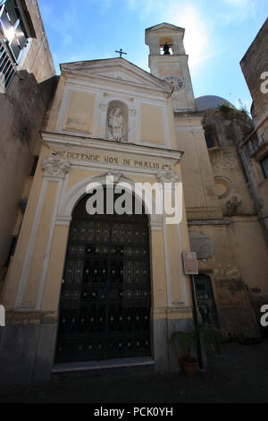 Vue extérieure de l'Abbazia San Michele Arcangelo sur Procida, Golfo di Napoli, Italie Banque D'Images