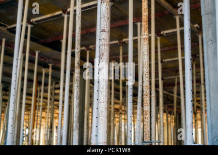 Coffrage à poutres en béton Banque D'Images