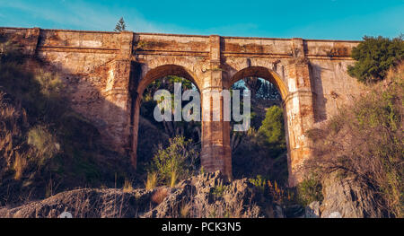 Arroyo Aquaduct de Don Ventura, Malaga, Espagne Banque D'Images