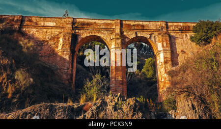 Arroyo Aquaduct de Don Ventura, Malaga, Espagne Banque D'Images