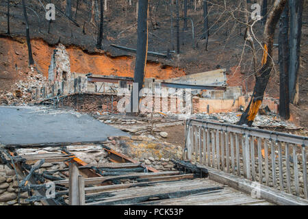 Les dégâts causés par le feu, Novembre, 2016, Gatlinburg, TN, USA, par Bill Lea/Dembinsky Assoc Photo Banque D'Images