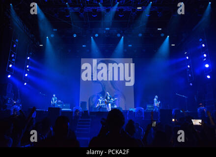 BONTIDA POUR, Roumanie - 22 juillet 2018 : groupe de rock alternatif britannique rien mais les voleurs en live au festival du château électrique Banque D'Images