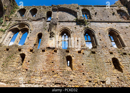 L'intérieur de la Grande Tour, le château de Chepstow, au Pays de Galles Banque D'Images