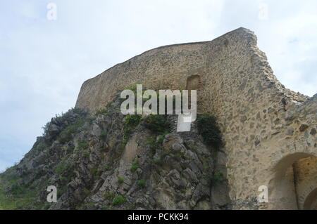 Brasov forteresse sur une colline, la Transylvanie Banque D'Images