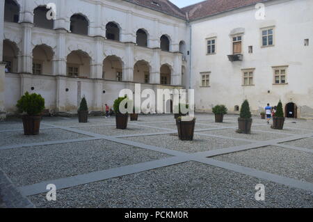 À l'intérieur de la forteresse de Fagaras Banque D'Images