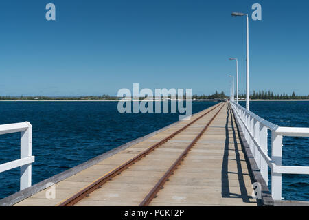 BUSSELTON, AUSTRALIE - Février 9, 2018 : Busselton Jetty sur la côte de l'ouest de l'Australie le 9 février 2018 en Australie Banque D'Images