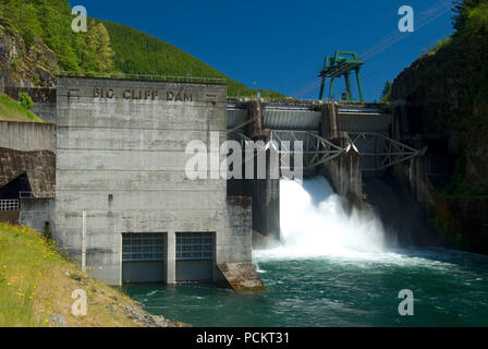 Grand barrage de Falaise, Marion County, Oregon Banque D'Images