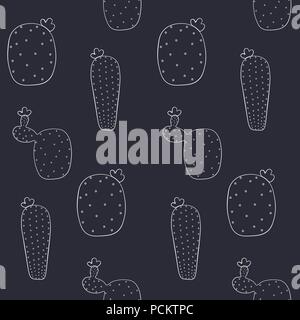 Schéma d'une fleur de cactus mexicain. Collection de patchs de cactus. Sans arrière-plan. doodle Cactus Vector EPS 10 Illustration de Vecteur