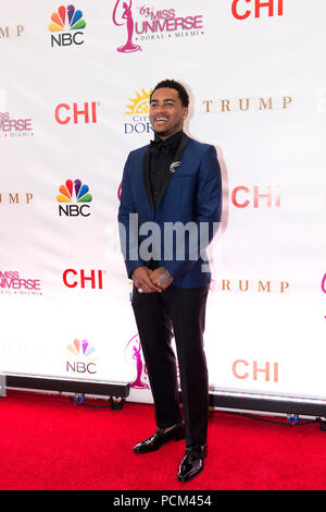 DORAL, FL - le 25 janvier : DeSean Jackson participe à la 63e Congrès annuel de défilé de Miss Univers au Trump Doral National le 25 janvier 2015 à Doral en Floride. People : DeSean Jackson Banque D'Images