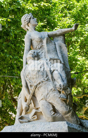 Monument de la résistance, Barjols, France, Var Banque D'Images