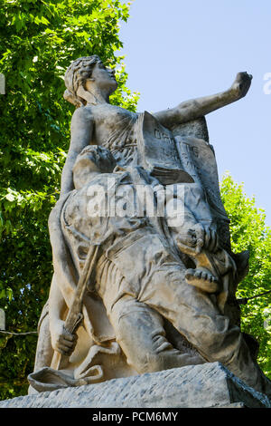 Monument de la résistance, Barjols, France, Var Banque D'Images