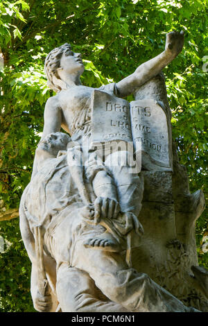 Monument de la résistance, Barjols, France, Var Banque D'Images