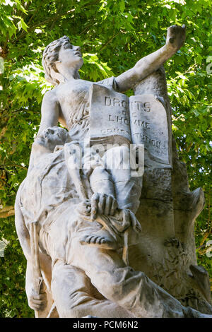 Monument de la résistance, Barjols, France, Var Banque D'Images