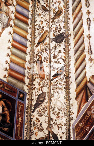 Alessandro Allori - décoration fresque (détail) - Banque D'Images