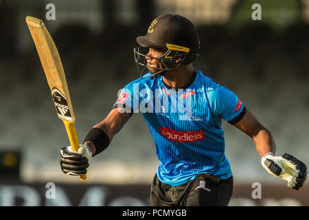 Londres, Royaume-Uni. 2 Août, 2018. xxxx batting pour Sussex Sharks contre Middlesex à la vitalité Blast T20 match de cricket Lords. David Rowe/Alamy Live News Banque D'Images