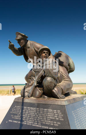 Un mémorial à l'Utah Beach D-Day Museum, Normandie, France. Banque D'Images