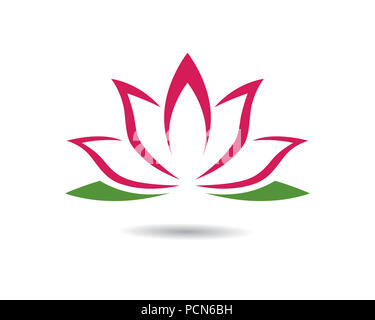 Vecteur de beauté icône Modèle logo design fleurs Banque D'Images