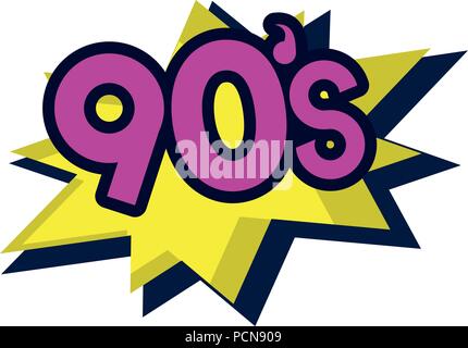 Creative retro 90s fashion style Illustration de Vecteur
