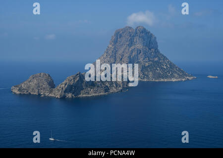 Close-up de l'île d'Es Vedra à Ibiza Banque D'Images