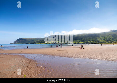 Waterfoot Beach, Co. Antrim, Irlande du Nord Banque D'Images