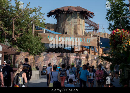 Los Angeles, Californie, USA - 30 juillet 2018 : les touristes et visiteurs à Universal Studios de Hollywood, Los Angeles, CA Banque D'Images