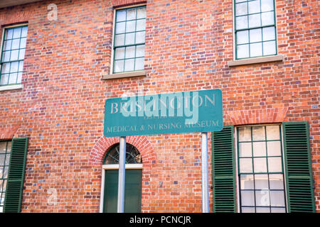 Brislington maison construite en 1821, la plus vieille ville chambre à Parramatta, maintenant un musée médical et infirmier,Western Sydney, Australie Banque D'Images