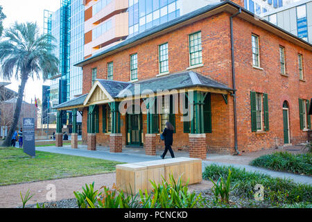 Brislington maison construite en 1821, la plus vieille ville chambre à Parramatta, maintenant un musée médical et infirmier,Western Sydney, Australie Banque D'Images