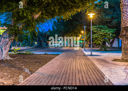 Détail d'un beau parc à Paphos, Chypre. Banque D'Images