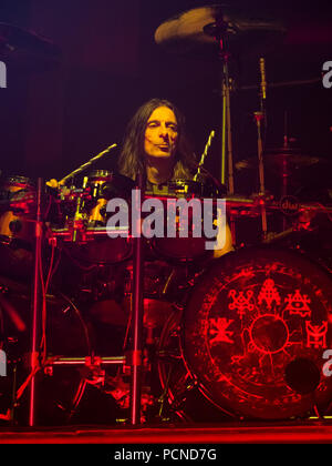 Judas Priest effectuant à Altice Arena avec : Scott Travis Où : Lisbonne, Lisbonne, Portugal Quand : 02 Jul 2018 Crédit : Rui M Leal/WENN.com Banque D'Images