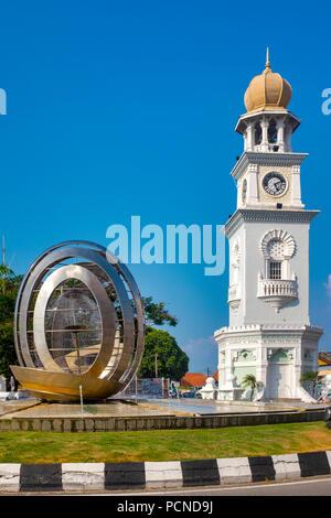 Tour de l'horloge du Jubilé, George Town, Penang, Malaisie Banque D'Images