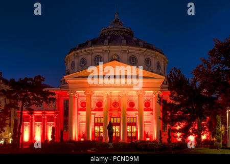 Athenaeum roumain, Bucarest, Roumanie Banque D'Images