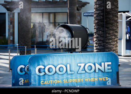 Los Angeles, Californie, USA - 30 juillet 2018 : zone cool zone à Universal Studios de Hollywood, Los Angeles, CA Banque D'Images