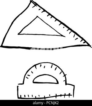 Coloris des éléments de l'école. Illustration de Vecteur