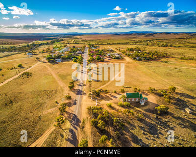 En passant par Carrieton - petite commune dans le sud de l'Australie - aerial landscape Banque D'Images